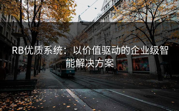 RB优质系统:以价值驱动的企业级智能解决方案 RB优质系统:以价值驱动的企业级智能解决方案